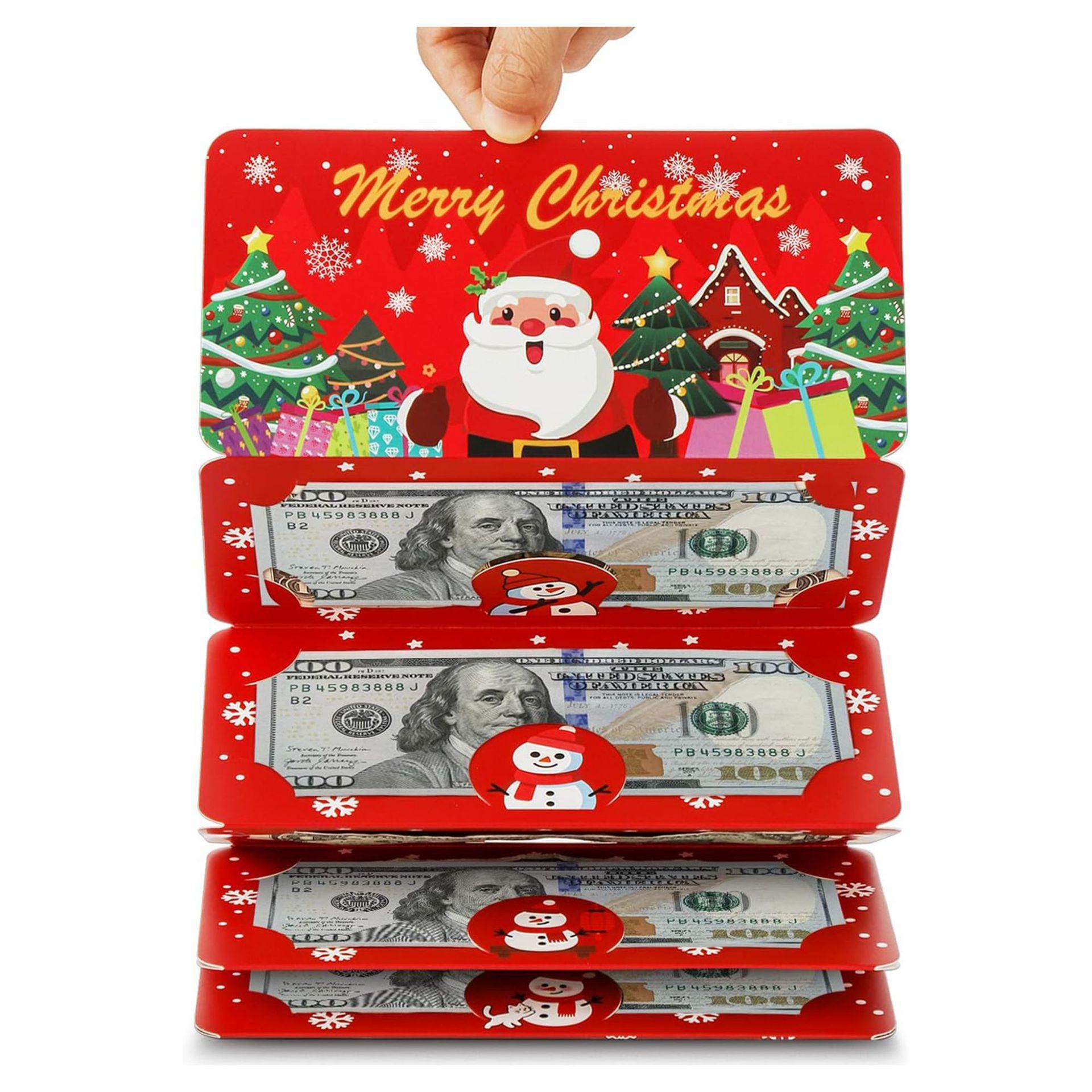 Holiday Red Cash Envelope Set: Festive Christmas Card & Dollar Holder with 6 Slots (3-Piece) Foldable
Holiday Red Cash Envelope Set: Festive Christmas Card & Dollar Holder with 6 Slots (3-Piece) Foldable