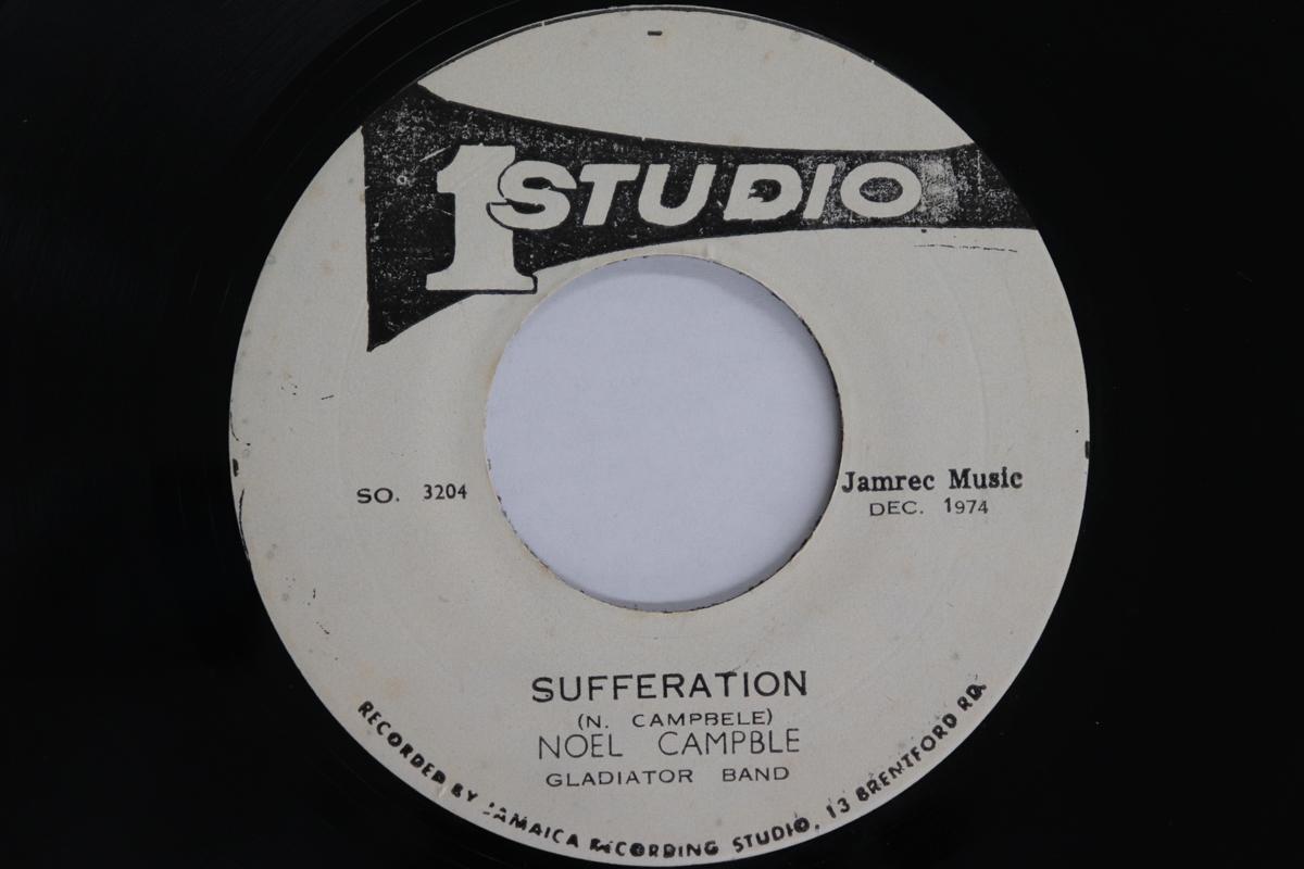 7inch Record NOEL CAMPBELL, THE GLADIATORS BAND - Sufferation SO3204 Studio One 1974 Jamaica Reggae, Ska & Dub Used
7inch Record NOEL CAMPBELL, THE GLADIATORS BAND - Sufferation SO3204 Studio One 1974 Jamaica Reggae, Ska & Dub Used