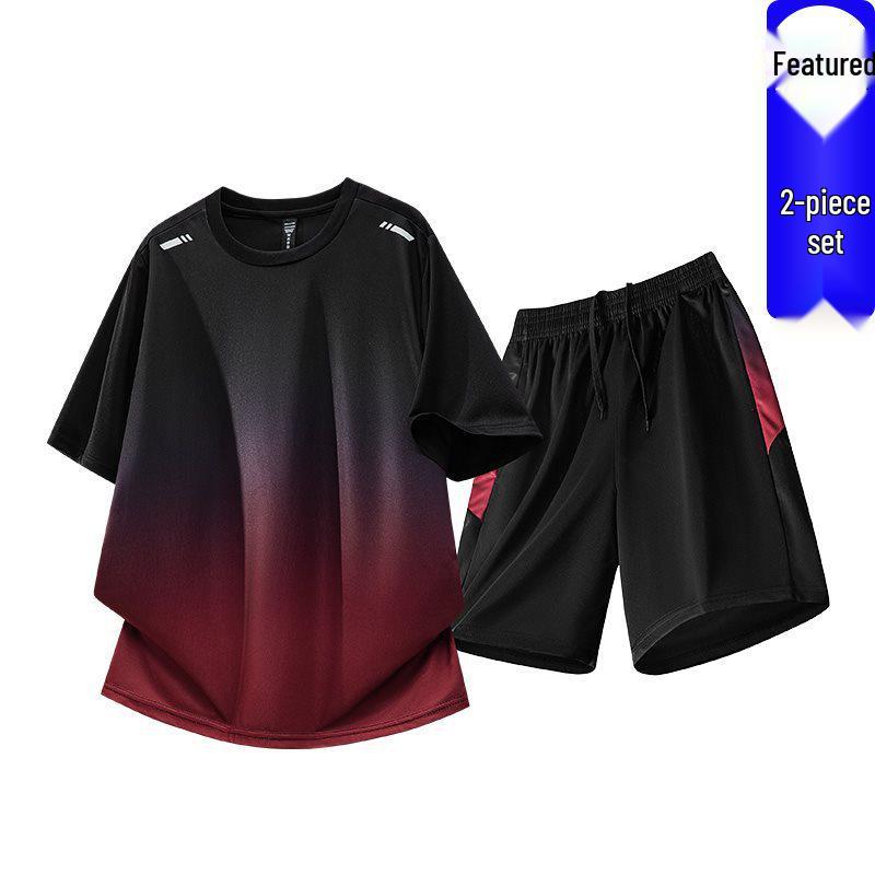 Summer Sports Suit Men s Quick-Dry Ice Silk Running & Training Set 4XL чорний/червоний
Summer Sports Suit Men s Quick-Dry Ice Silk Running & Training Set 4XL чорний/червоний