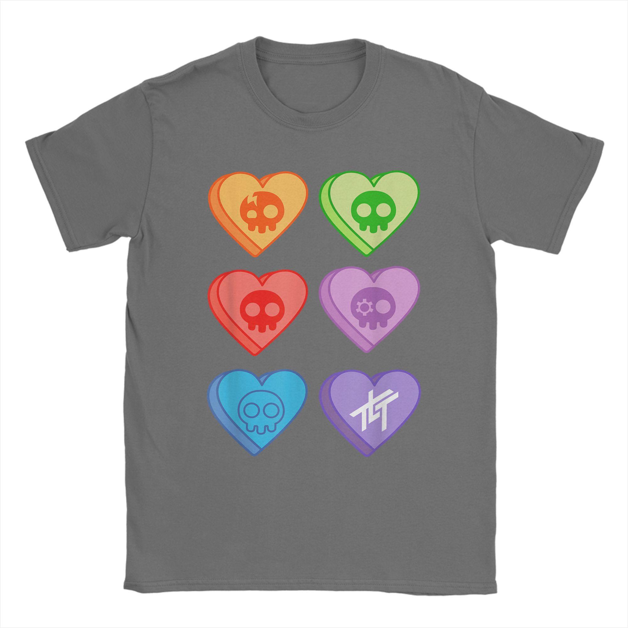 Men The Living Tombstone Candy Hearts T Shirts Rock Cotton merch Hipster Short Sleeve Round Collar Tees Graphic Printed T-Shirts 4XL
Men The Living Tombstone Candy Hearts T Shirts Rock Cotton merch Hipster Short Sleeve Round Collar Tees Graphic Printed T-Shirts 4XL