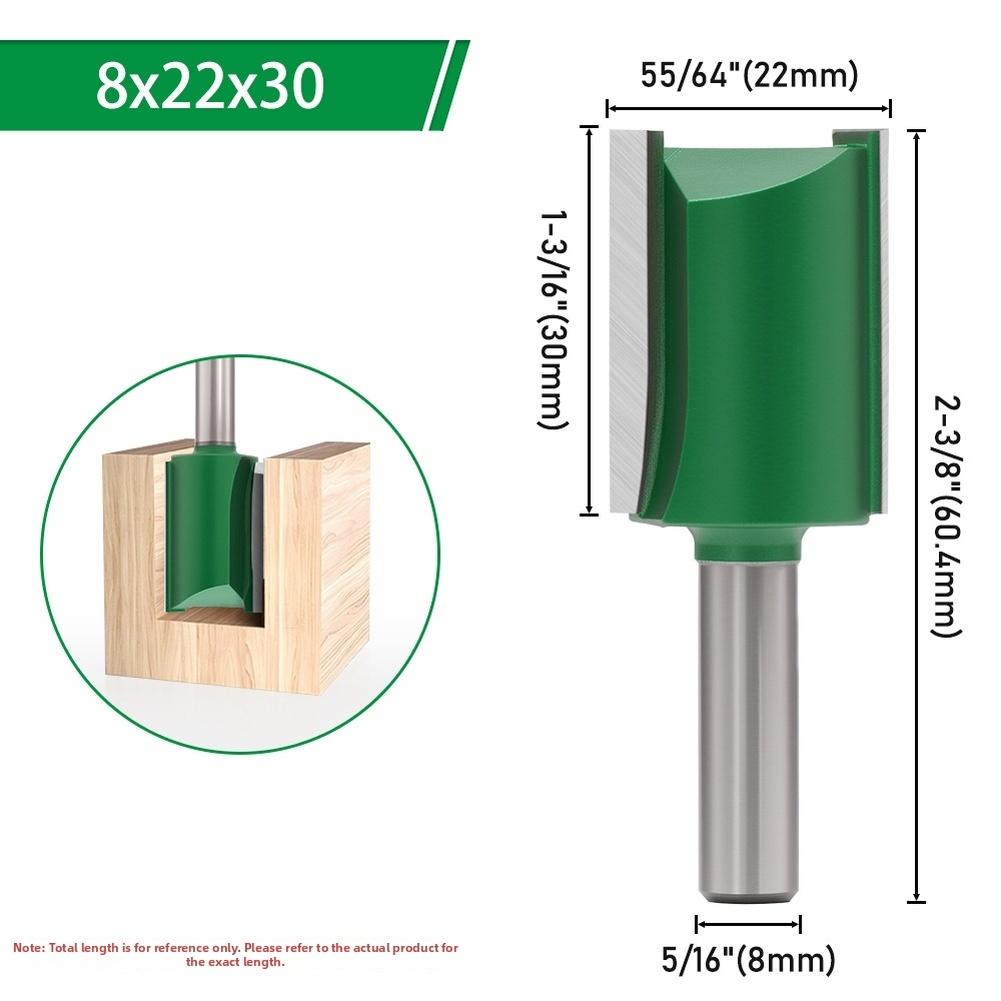 1pc 8mm Shank Carbide Straight Router Bit Tools Double-edged Straight Milling Cutter For Woodworking Machines Trimming Engraving 8x10
1pc 8mm Shank Carbide Straight Router Bit Tools Double-edged Straight Milling Cutter For Woodworking Machines Trimming Engraving 8x10