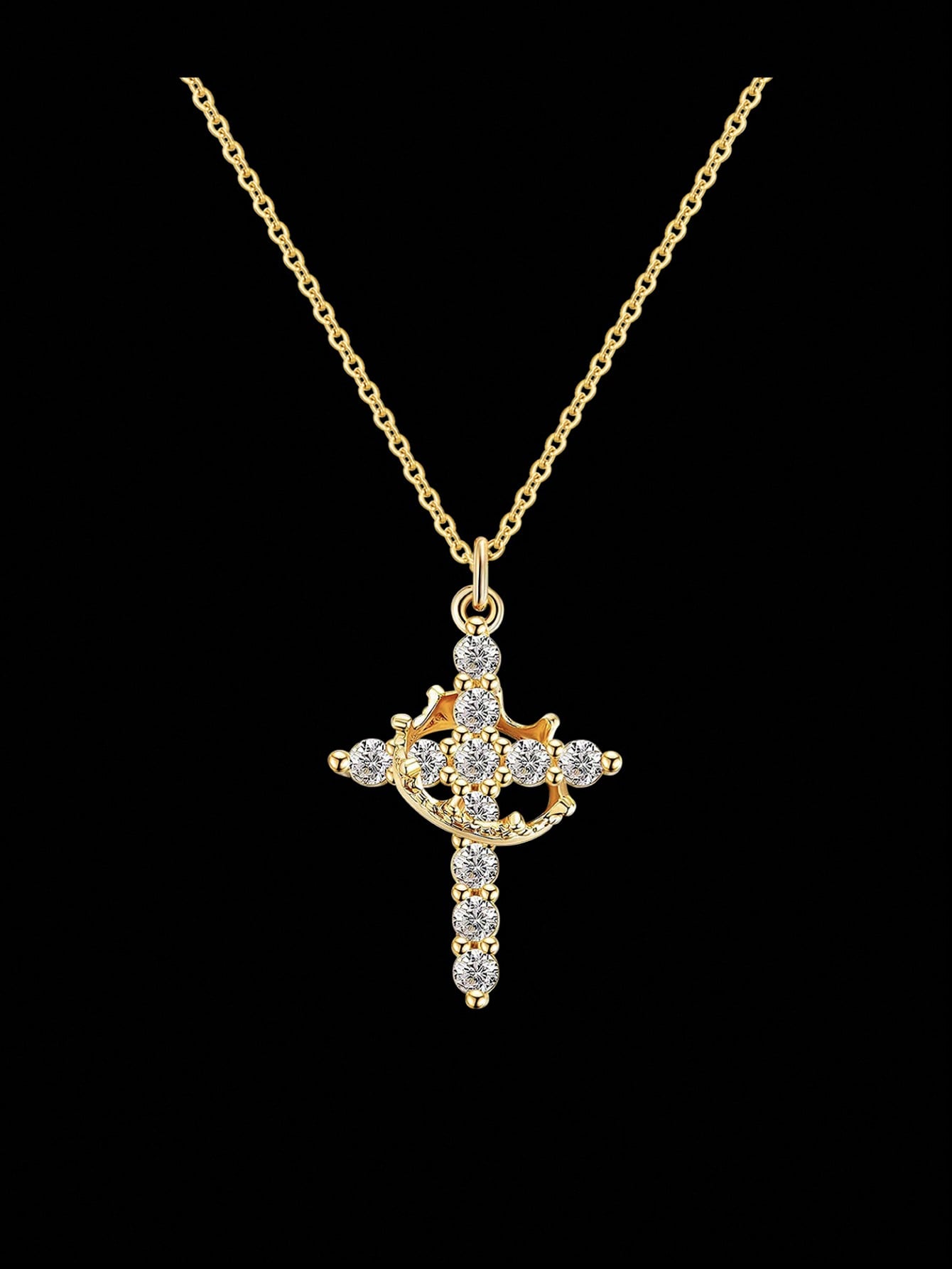 1 шт. кулон-крест, украшение-корона, цепочка-ожерелье, праздничный подарок для друзей Punk&one-size
1 шт. кулон-крест, украшение-корона, цепочка-ожерелье, праздничный подарок для друзей Punk&one-size