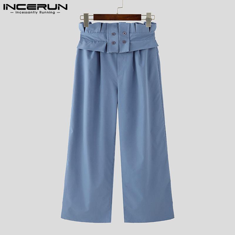 INCERUN Men High Ruffled Waist Zipper Solid Casual Long Pants Trousers Pockets 5XL синій
INCERUN Men High Ruffled Waist Zipper Solid Casual Long Pants Trousers Pockets 5XL синій