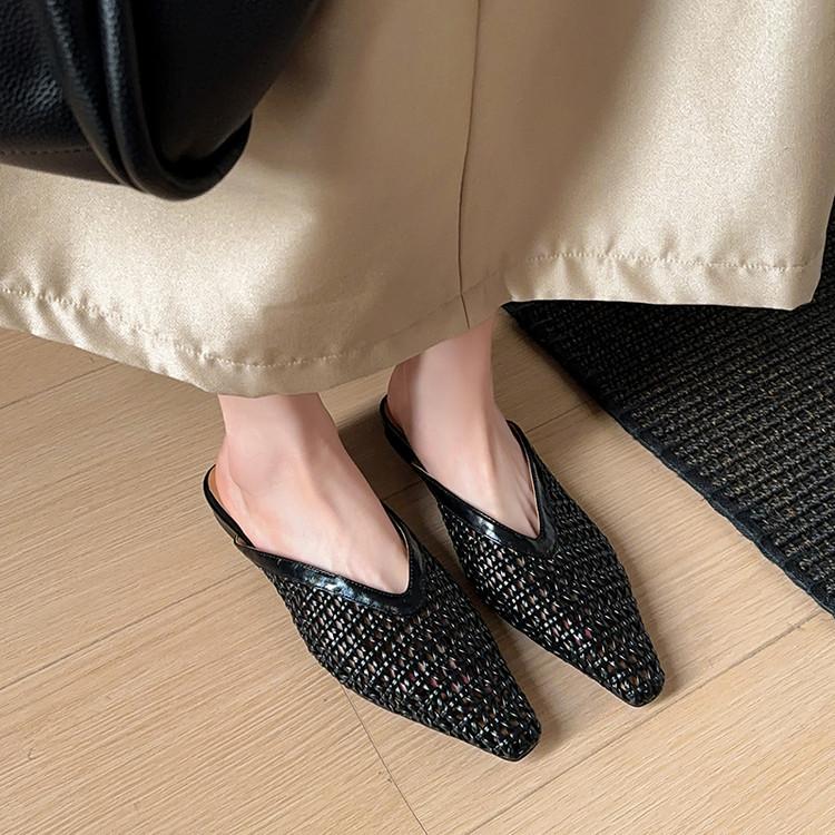 European station 2025 summer new Internet celebrity pointed flat sandals ins lazy half drag fairy wind bag head muller shoes 35 чорний
European station 2025 summer new Internet celebrity pointed flat sandals ins lazy half drag fairy wind bag head muller shoes 35 чорний