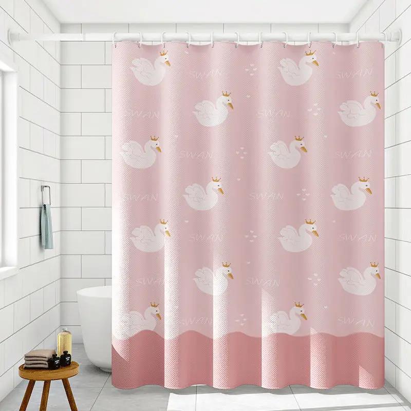 Shower Curtains 180Cm Water Repellent Bathroom Curtain Cartoon Printed Simple With Hooks 71 Inches Modern Style High Quality W60H190(CM)-1 Pcs
Shower Curtains 180Cm Water Repellent Bathroom Curtain Cartoon Printed Simple With Hooks 71 Inches Modern Style High Quality W60H190(CM)-1 Pcs