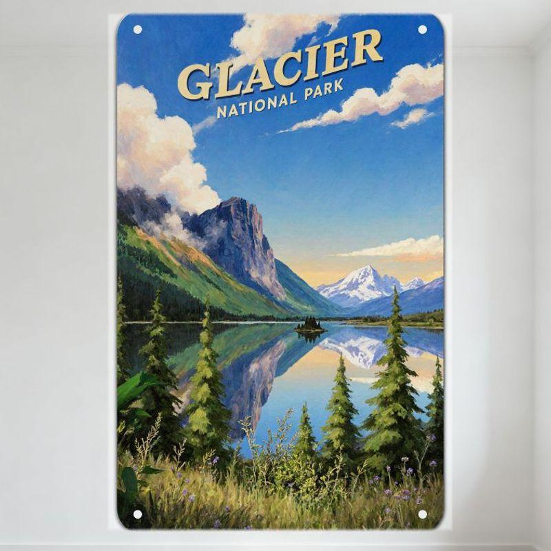 Glacier National Park Scenery Tin Sign Colorful Landscape Metal Poster for Home Office Wall Decor, 8x12 Inch Vintage Metal Sign 20x30cm(7.8x11.8inch)
Glacier National Park Scenery Tin Sign Colorful Landscape Metal Poster for Home Office Wall Decor, 8x12 Inch Vintage Metal Sign 20x30cm(7.8x11.8inch)