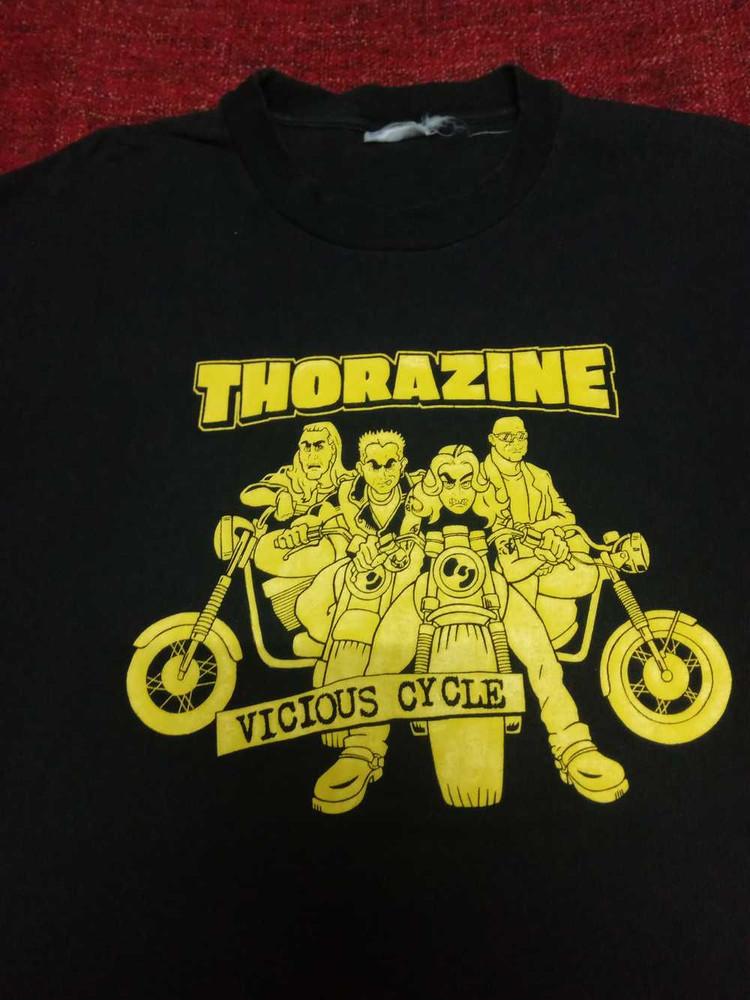 Vintage 90s Punk band Thorazine Black All Size Shirt SS40 Unisex T-Shirt L
Vintage 90s Punk band Thorazine Black All Size Shirt SS40 Unisex T-Shirt L