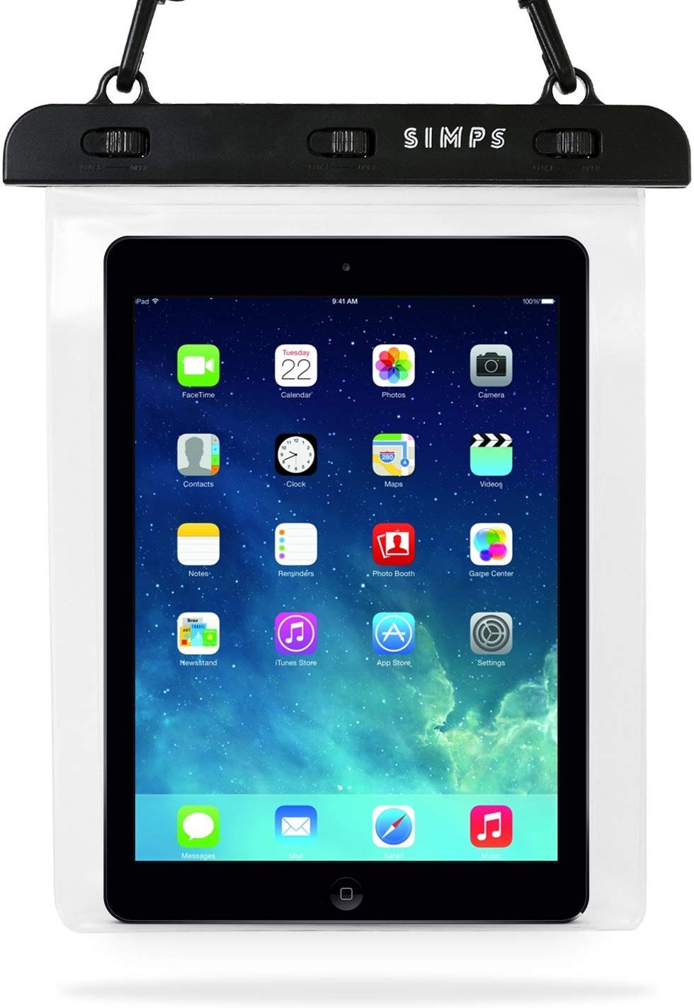 Waterproof case for tablets such as iPad with level IPX8 waterproofing certification test by the largest SGS inspection x Beautiful screen remains
Waterproof case for tablets such as iPad with level IPX8 waterproofing certification test by the largest SGS inspection x Beautiful screen remains