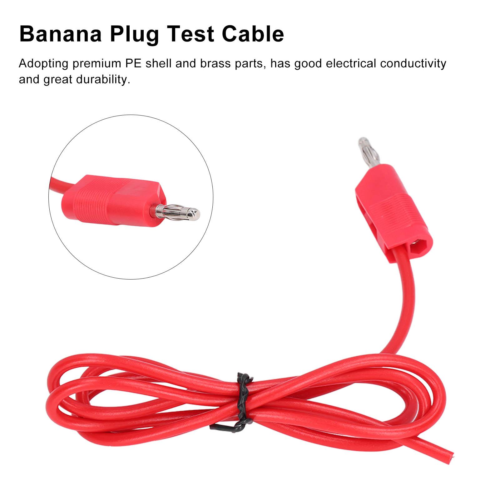 Banana Test 4mm Male to Male Brass PE 32A 1000V Set Kit for Electricity Testing
Banana Test 4mm Male to Male Brass PE 32A 1000V Set Kit for Electricity Testing