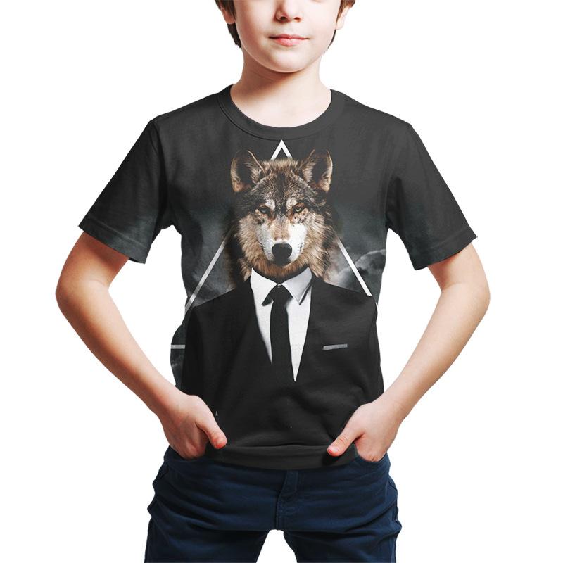 Детские футболки, летние, с круглым вырезом, с принтом 3D-волка, модные и повседневные, с короткими рукавами, детские футболки для мальчиков 160
Детские футболки, летние, с круглым вырезом, с принтом 3D-волка, модные и повседневные, с короткими рукавами, детские футболки для мальчиков 160
