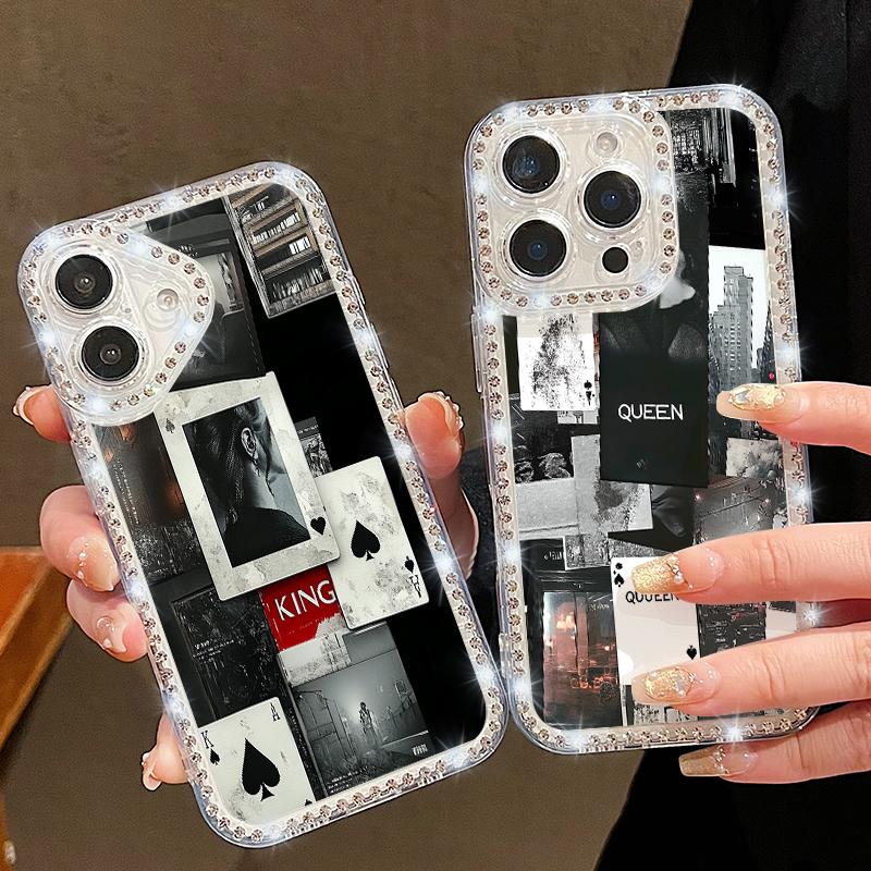 Diamond Frame Clear Phone Case For iPhone 16E 16 Pro Max 15 14 Pro 13 12 11 Fragments of Life Pattern Soft Silicone Shockproof Cover iPhone 16e
Diamond Frame Clear Phone Case For iPhone 16E 16 Pro Max 15 14 Pro 13 12 11 Fragments of Life Pattern Soft Silicone Shockproof Cover iPhone 16e