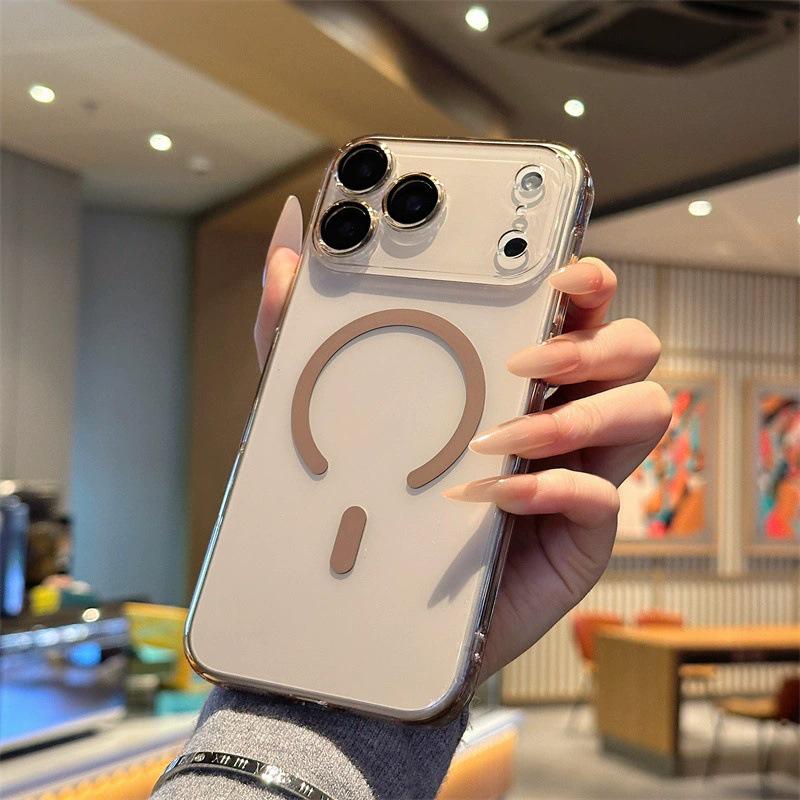 Apple 17 Pro Max Transparent Magnetic Phone Case with Lens Film, Ultra-thin Protective PC Cover for iPhone 16. iPhone 12 Pro
Apple 17 Pro Max Transparent Magnetic Phone Case with Lens Film, Ultra-thin Protective PC Cover for iPhone 16. iPhone 12 Pro