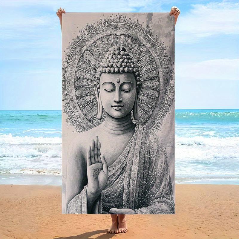 Buddha Mandala Ink Art Black White Meditative Towel, Soft Microfiber for Swimming Travel Camping W40*H60(CM)
Buddha Mandala Ink Art Black White Meditative Towel, Soft Microfiber for Swimming Travel Camping W40*H60(CM)