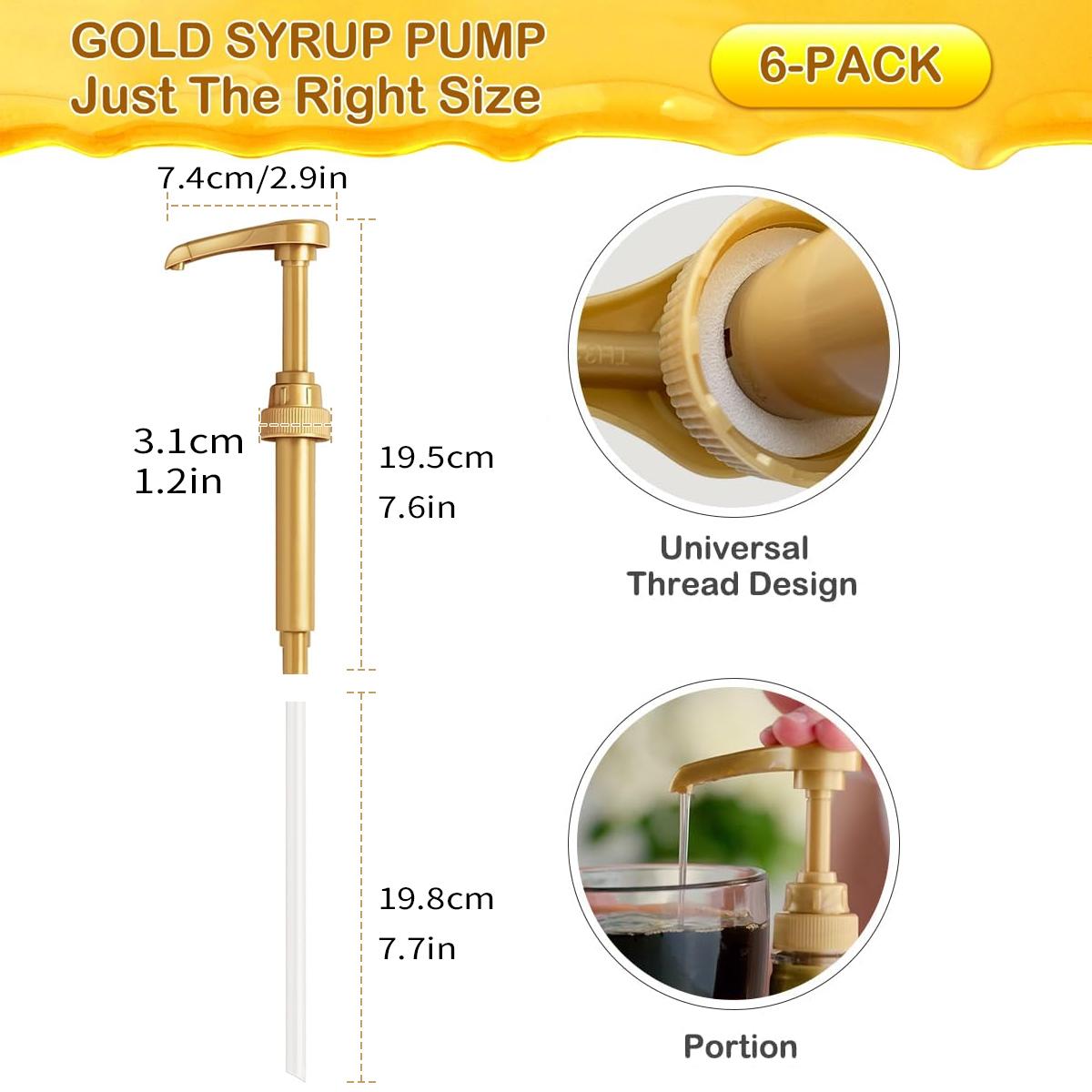 Leeseph Syrup Pump Кофейный сиропный насос-диспенсер Золотой сиропный насос для бутылки сиропа 750 мл/25,4 унции Сиропные насосы для кофейного бара
Leeseph Syrup Pump Кофейный сиропный насос-диспенсер Золотой сиропный насос для бутылки сиропа 750 мл/25,4 унции Сиропные насосы для кофейного бара