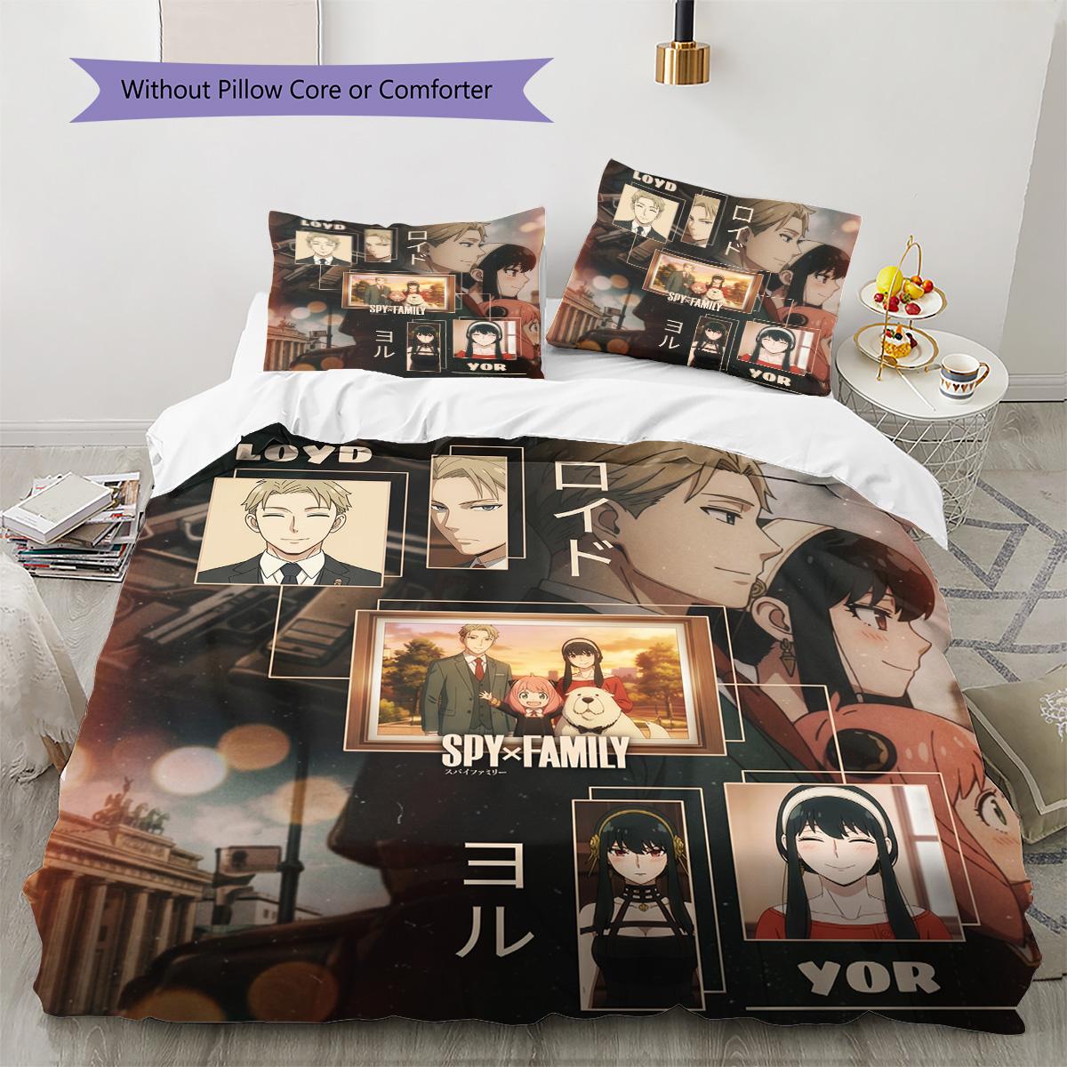 SPY×FAMILY Pillowcase & Duvet Cover Set for Home Decor Birthday Gift (1 * duvet cover + 2 * pillowcase, without core) 135x200cm
SPY×FAMILY Pillowcase & Duvet Cover Set for Home Decor Birthday Gift (1 * duvet cover + 2 * pillowcase, without core) 135x200cm