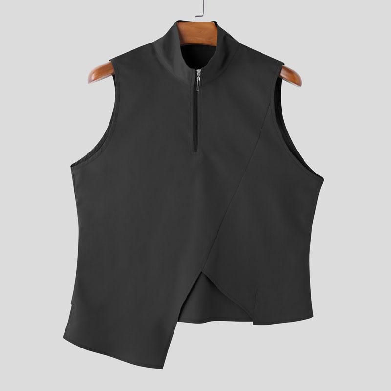 INCERUN Summer Men Mockneck Sleeveless Irregular Splits Casual Tank Tops 5XL чёрный
INCERUN Summer Men Mockneck Sleeveless Irregular Splits Casual Tank Tops 5XL чёрный