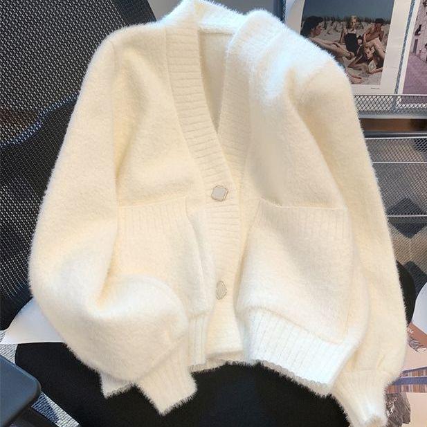 Женский кардиган Fairy Soft Knit - Осень/Зима 2022 Свободный модный топ в корейском стиле XL белый
Женский кардиган Fairy Soft Knit - Осень/Зима 2022 Свободный модный топ в корейском стиле XL белый