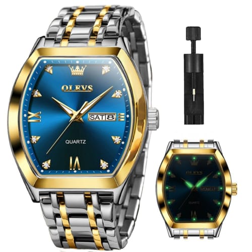 OLEVS Watch Мужские деловые наручные часы Мужские часы с квадратным циферблатом Водонепроницаемые светящиеся кварцевые наручные часы с датой Часы для мужчин черные синие
OLEVS Watch Мужские деловые наручные часы Мужские часы с квадратным циферблатом Водонепроницаемые светящиеся кварцевые наручные часы с датой Часы для мужчин черные синие