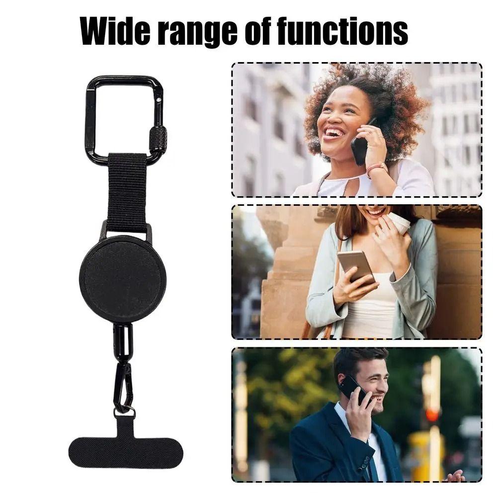 Safety Tether Retractable Phone Tether Anti-Drop Anti-Theft Phone Holder Mountaineering чорний
Safety Tether Retractable Phone Tether Anti-Drop Anti-Theft Phone Holder Mountaineering чорний