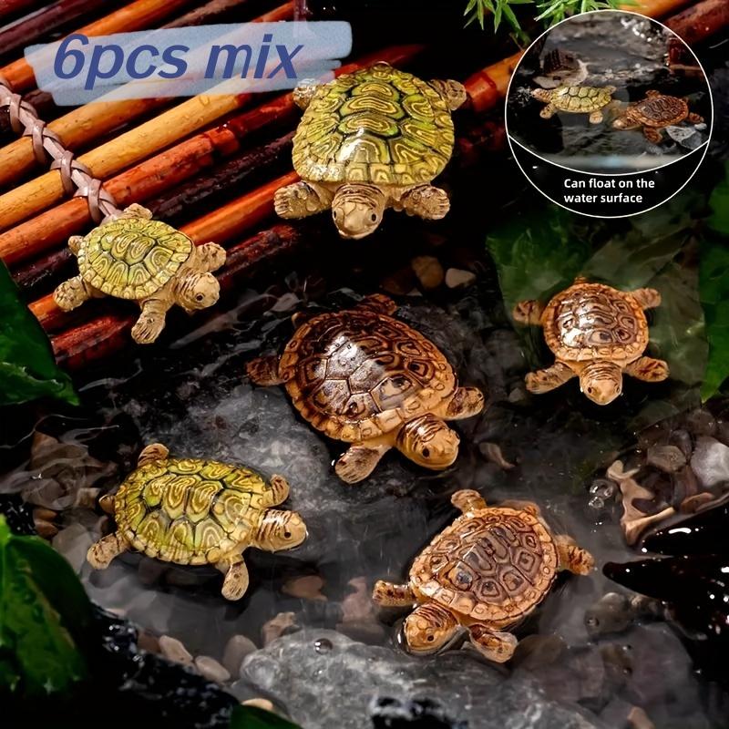 6 mini turtle statues for aquarium decoration, miniature landscapes, bonsai and outdoor garden, pond decoration (as the picture,6pcs)
6 mini turtle statues for aquarium decoration, miniature landscapes, bonsai and outdoor garden, pond decoration (as the picture,6pcs)