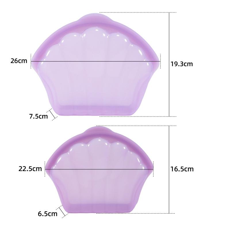 1/2 шт. Силиконовый пакет для хранения свежих продуктов в форме ракушек, многоразовый контейнер с зиплоком, пищевой, для хранения в холодильнике дома на кухне SET фиолетовый
1/2 шт. Силиконовый пакет для хранения свежих продуктов в форме ракушек, многоразовый контейнер с зиплоком, пищевой, для хранения в холодильнике дома на кухне SET фиолетовый