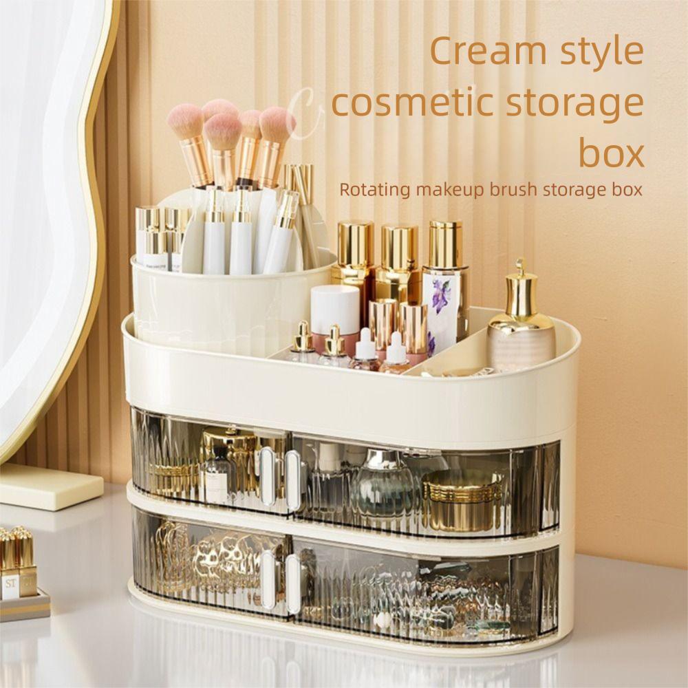 PET Makeup Organizer Rotating Sundries Storage Box New Desktop Storage Rack Cosmetic коричневий
PET Makeup Organizer Rotating Sundries Storage Box New Desktop Storage Rack Cosmetic коричневий