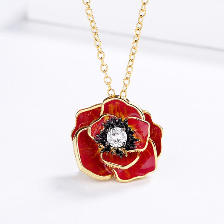 Нежный эмалевый цветок кулон женское ожерелье ручной работы из красного розового золота цепочка для свитера
Нежный эмалевый цветок кулон женское ожерелье ручной работы из красного розового золота цепочка для свитера