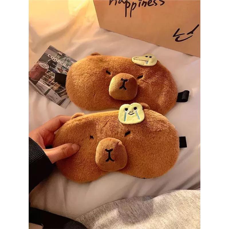 Capybara Plush Ice Pack Eye Mask for Kids - Sleep & Nap Eye Protection Pure Black Eye Mask
Capybara Plush Ice Pack Eye Mask for Kids - Sleep & Nap Eye Protection Pure Black Eye Mask