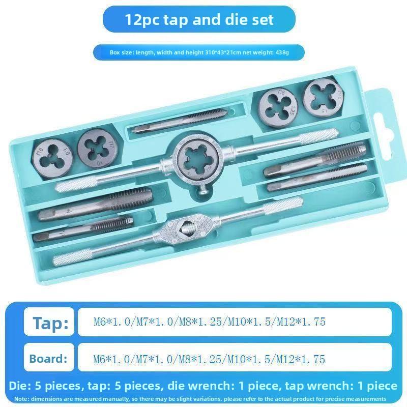 Alloy Steel Tap and Die Set High Hardness Threading Tools for Screw Tapping
Alloy Steel Tap and Die Set High Hardness Threading Tools for Screw Tapping