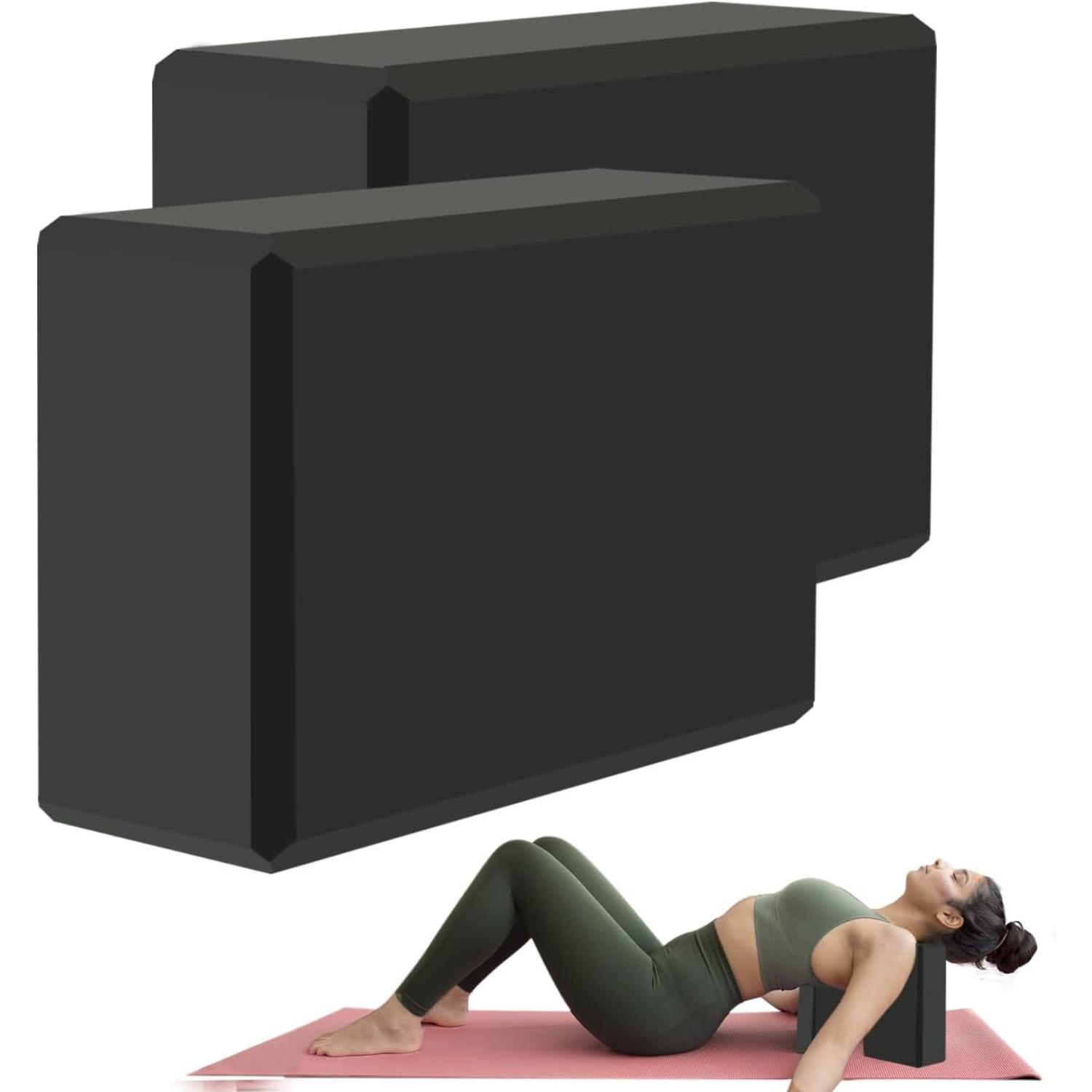 Yoga Blocks - Supportive Latex-Free Eva Foam - Soft Non-Slip Surface with Beveled Edges for Yoga, Pilates, Meditation - Yoga Accessories for Stability 2-Pack чорний
Yoga Blocks - Supportive Latex-Free Eva Foam - Soft Non-Slip Surface with Beveled Edges for Yoga, Pilates, Meditation - Yoga Accessories for Stability 2-Pack чорний