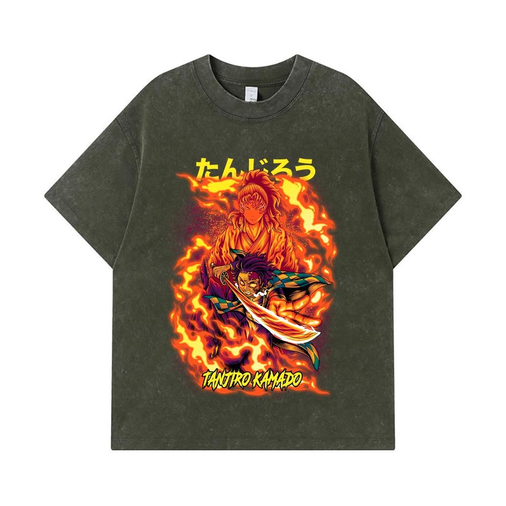 275 GSM Washed T-shirts 100% Cotton Demon Slayer V107 Tanjiro Print Unisex Heavy Cotton T Shirt S армия зеленый
275 GSM Washed T-shirts 100% Cotton Demon Slayer V107 Tanjiro Print Unisex Heavy Cotton T Shirt S армия зеленый