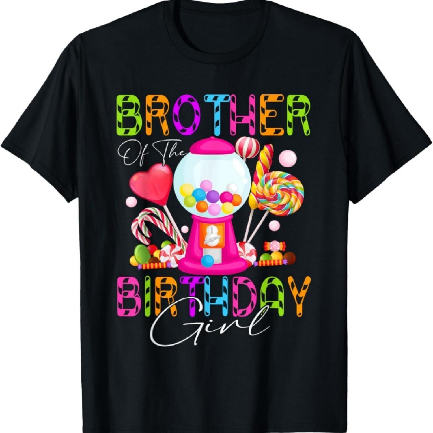 Brother Of The Birthday Bday Girl Candyland Candy Birthday T-Shirt S
Brother Of The Birthday Bday Girl Candyland Candy Birthday T-Shirt S