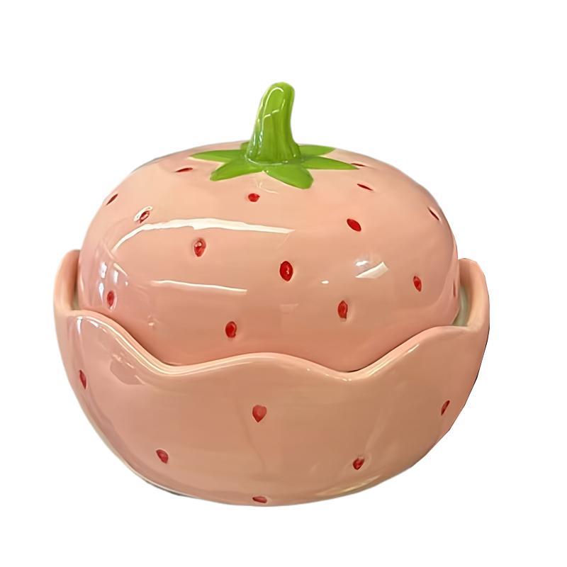 Strawberry Instant Noodle Bowl Creative Underglaze Cartoon Large-capacity Cover Bowl Household Ceramic Binaural Soup Bowl
Strawberry Instant Noodle Bowl Creative Underglaze Cartoon Large-capacity Cover Bowl Household Ceramic Binaural Soup Bowl