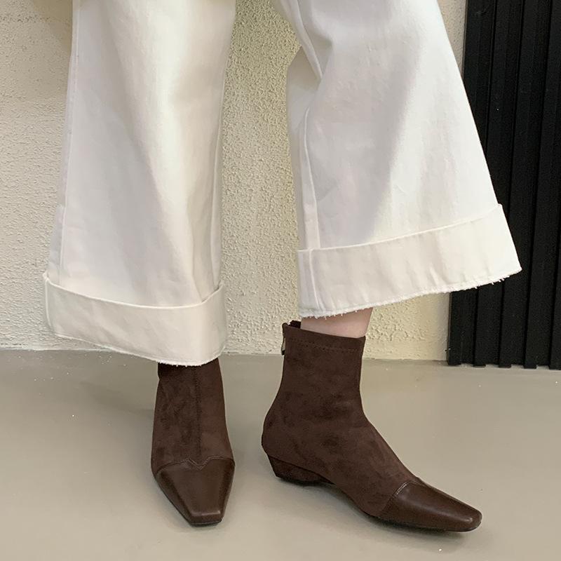 Short Boots Season Boots Flat Boots Martin Boots Suede Boots Short Boots Square Head Skinny Boots 40 темно-коричневого кольору
Short Boots Season Boots Flat Boots Martin Boots Suede Boots Short Boots Square Head Skinny Boots 40 темно-коричневого кольору