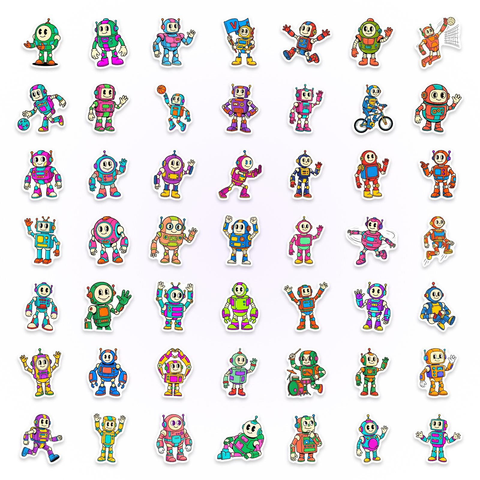 50 Graffiti Robot Stickers Cartoon Iron Man Waving Stickers Waterproof Can T Tear Decorative Stickers
50 Graffiti Robot Stickers Cartoon Iron Man Waving Stickers Waterproof Can T Tear Decorative Stickers