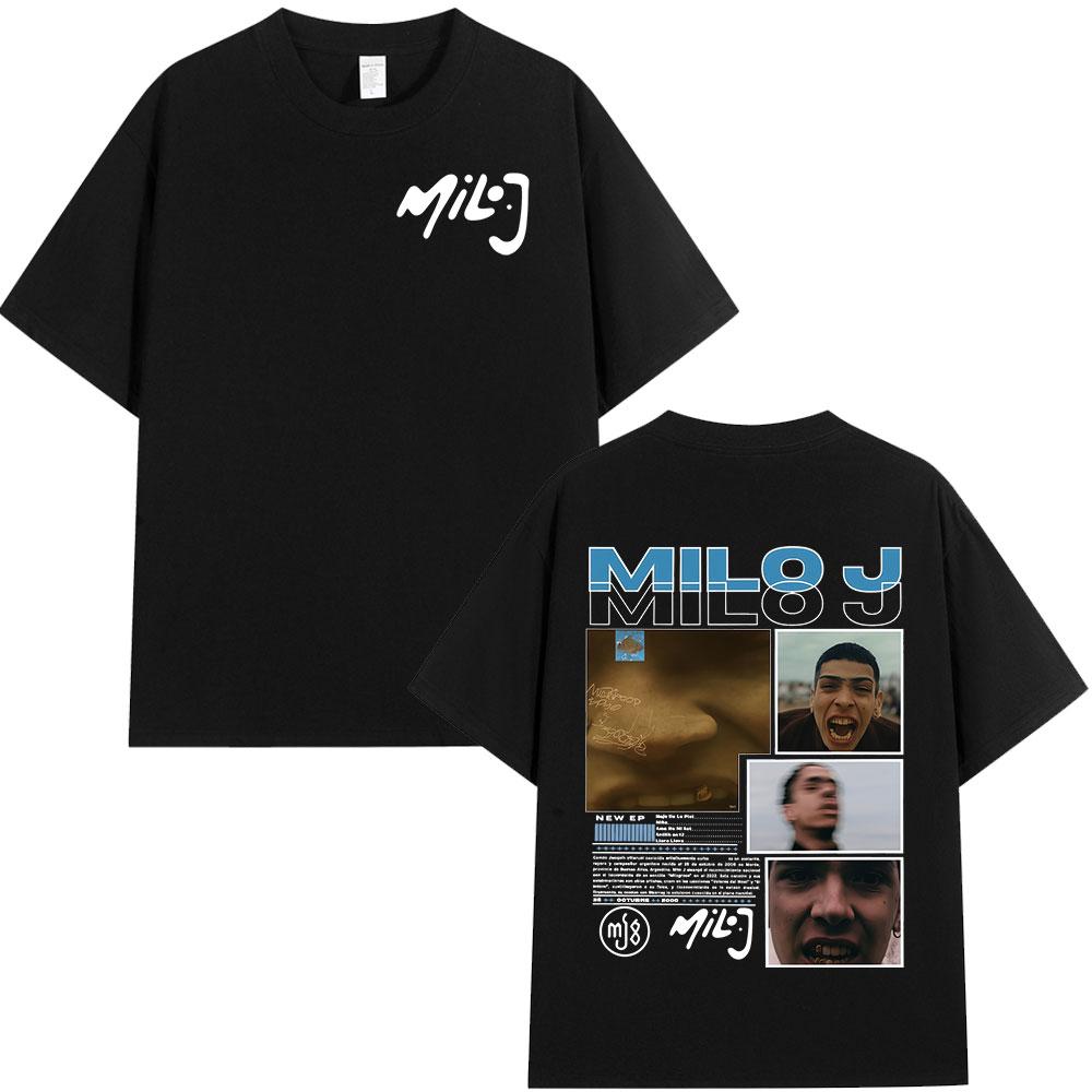 Rapper Milo J La Vida Era Mas Corta Album Graphic T Shirts Men s Women Hip Hop T-shirt Cotton Short Slevee T-shirts Streetwear 5XL різнокольоровий
Rapper Milo J La Vida Era Mas Corta Album Graphic T Shirts Men s Women Hip Hop T-shirt Cotton Short Slevee T-shirts Streetwear 5XL різнокольоровий