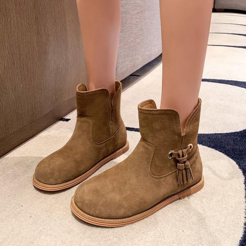 Autumn Winter Short-tube Women Tassel Ankle Boots Outdoor Slip-on Non-slip Casual Boots Women s Shoes Fashion Flat Femmes Boots 42
Autumn Winter Short-tube Women Tassel Ankle Boots Outdoor Slip-on Non-slip Casual Boots Women s Shoes Fashion Flat Femmes Boots 42