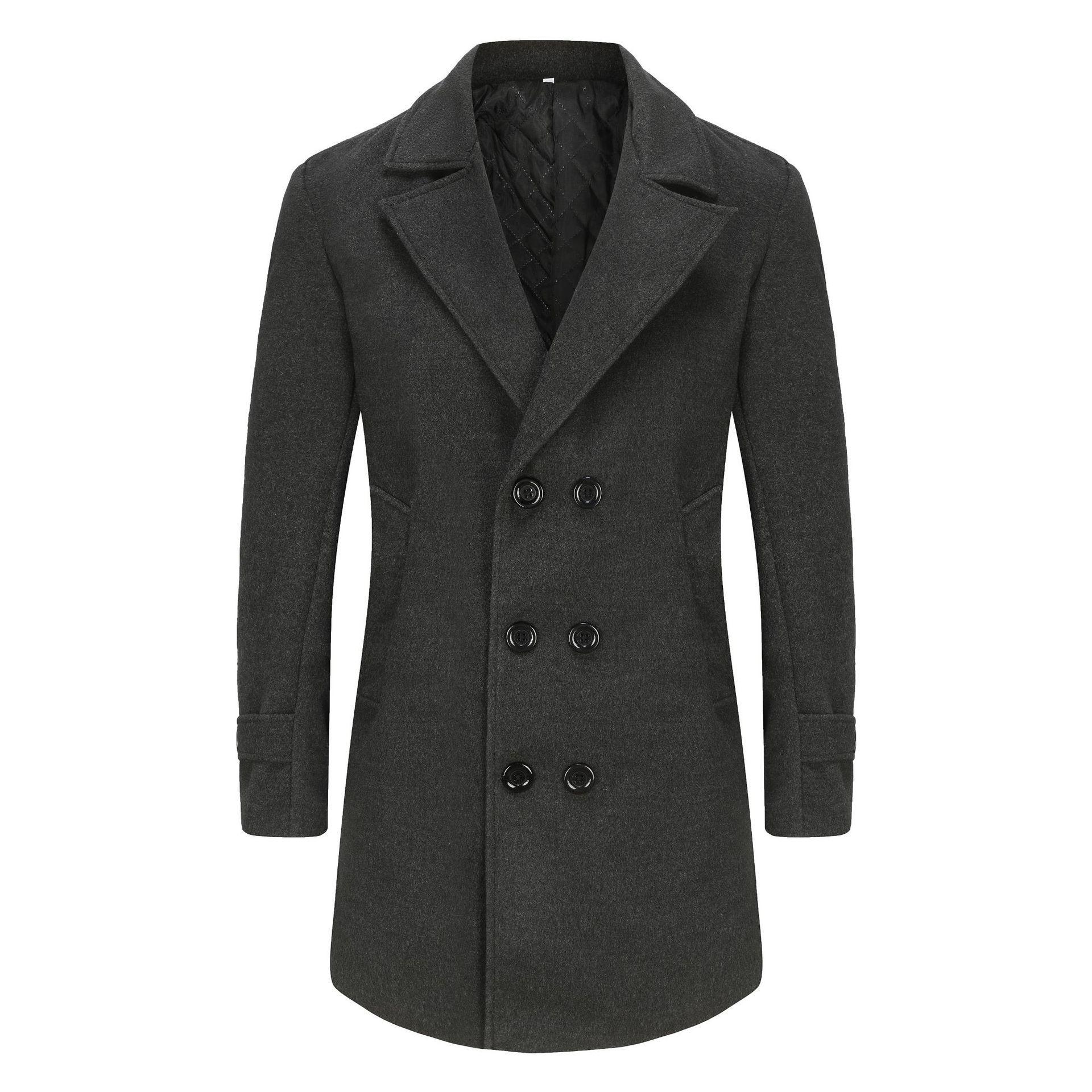 In Stock: Men s European Size Double-Breasted Lapel Wool Coat, Padded and Thickened for Winter, Mid-Length, Fashionable Design with Added Cotton. XXL темно серый
In Stock: Men s European Size Double-Breasted Lapel Wool Coat, Padded and Thickened for Winter, Mid-Length, Fashionable Design with Added Cotton. XXL темно серый