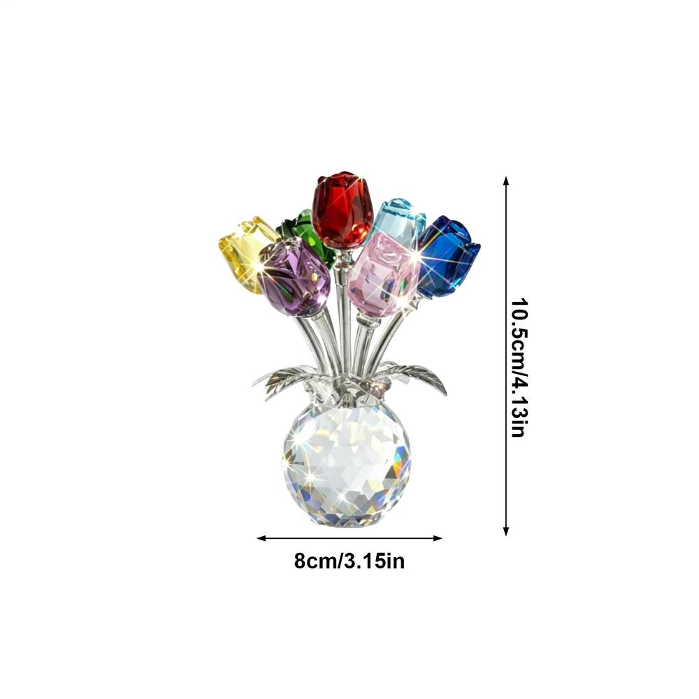Crystal Flowers Handmade Colorful Floral Sculpture Crystal Flowers In Vase For Women Mom Wife Wedding Valentine s Day Party белый
Crystal Flowers Handmade Colorful Floral Sculpture Crystal Flowers In Vase For Women Mom Wife Wedding Valentine s Day Party белый