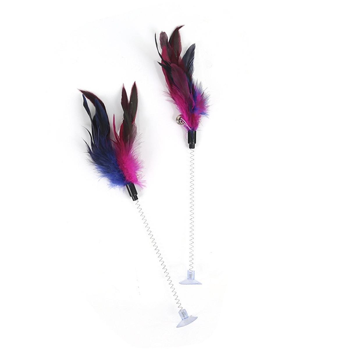 Funny Interactive Cat Toy with Super Suction Cup Feather With Bell for Kitten Play Chase Exercise Cat Toy Supplies
Funny Interactive Cat Toy with Super Suction Cup Feather With Bell for Kitten Play Chase Exercise Cat Toy Supplies