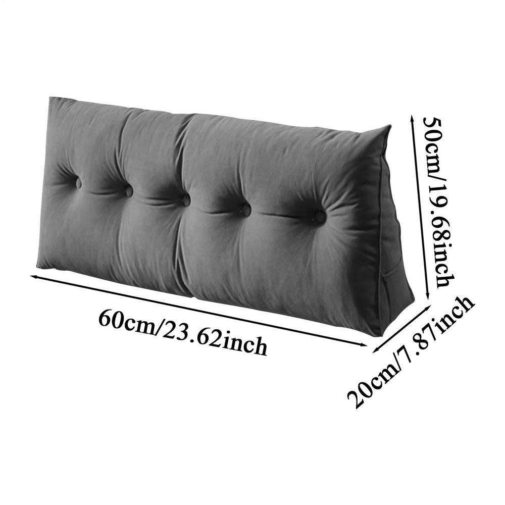 Headboard Wedge Pillow Triangle Lumbar Support Cushion Orthopedic Relief Waist Pillow For Sitting Working Reading Dorm Bedroom чорний
Headboard Wedge Pillow Triangle Lumbar Support Cushion Orthopedic Relief Waist Pillow For Sitting Working Reading Dorm Bedroom чорний