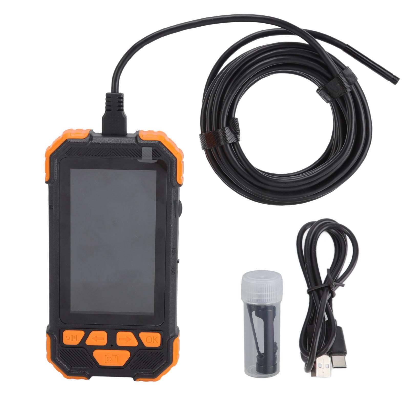 5.5mm Lens Borescope Camera 4.3in IPS Screen IP67 Waterproof Digital Inspection Endoscope Orange помаранчевий
5.5mm Lens Borescope Camera 4.3in IPS Screen IP67 Waterproof Digital Inspection Endoscope Orange помаранчевий