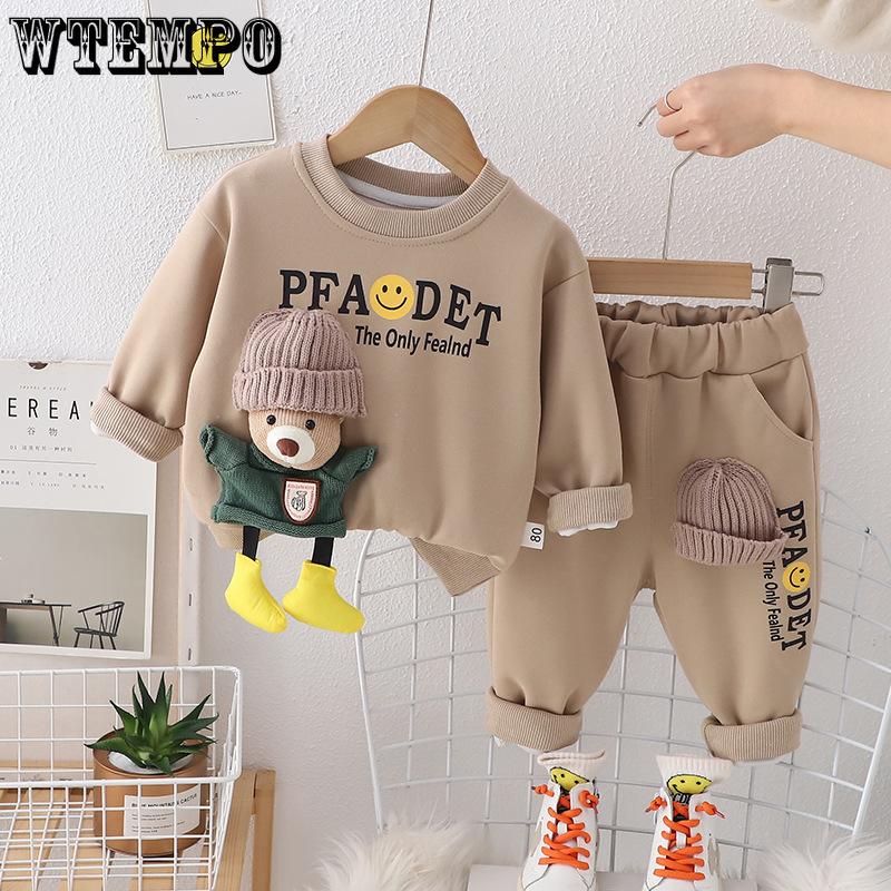 Boys Set Children s Spring and Autumn Hoodie Cartoon 3D Teddy Bear Boys Baby Two-piece Set 80 хакі
Boys Set Children s Spring and Autumn Hoodie Cartoon 3D Teddy Bear Boys Baby Two-piece Set 80 хакі