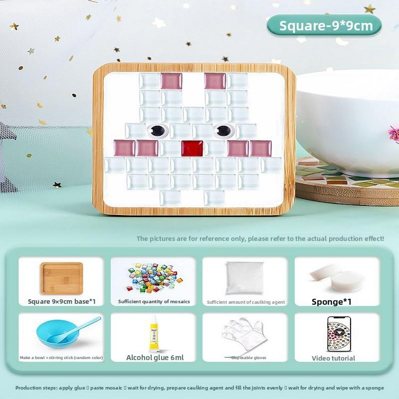 High-value Hot Sale Mosaic Coaster Creative Set Material Tools Handmade Decoration Gift Kindergarten Art Gift Card
High-value Hot Sale Mosaic Coaster Creative Set Material Tools Handmade Decoration Gift Kindergarten Art Gift Card