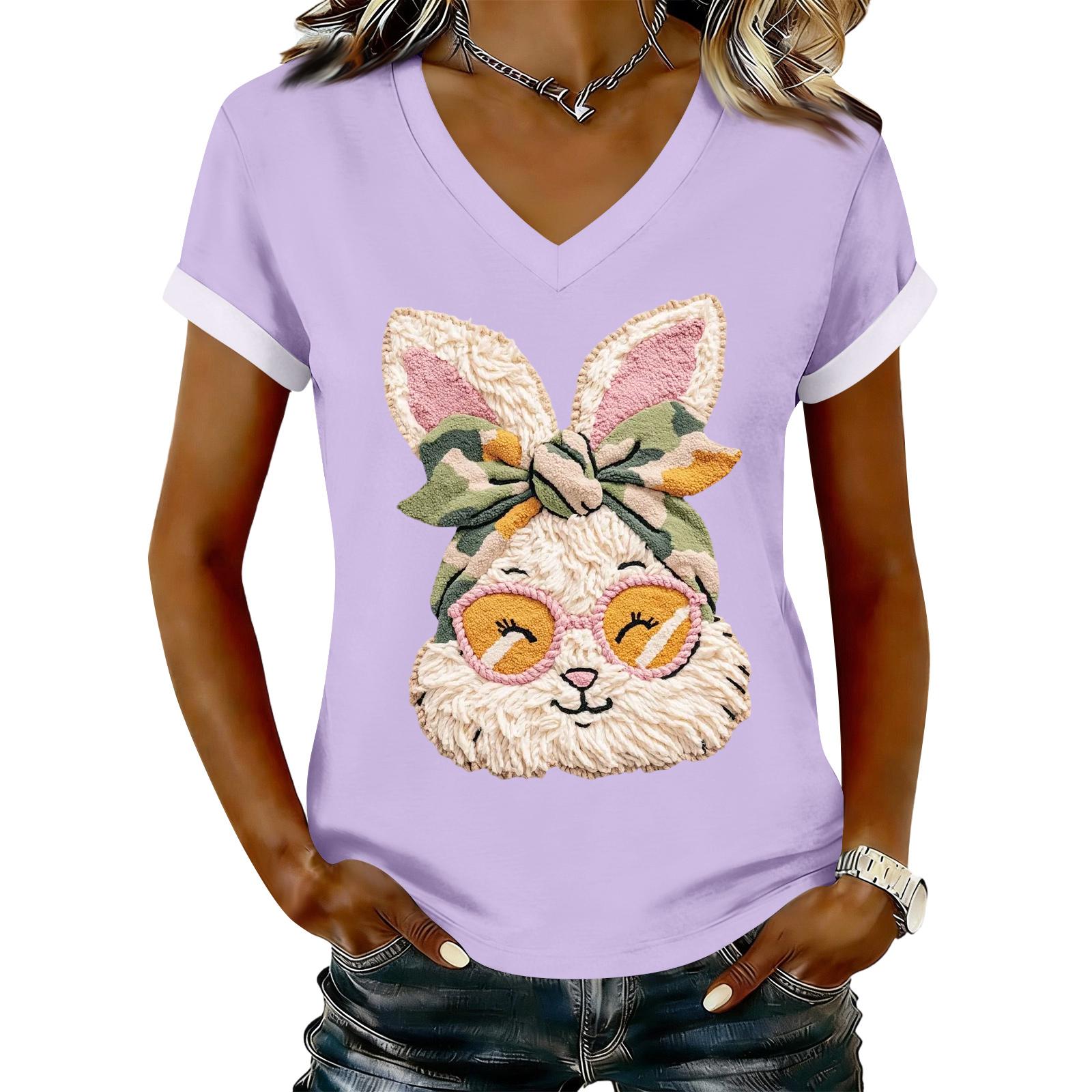 Women s Casual Printed T-Shirt V Neck Pullover Short Sleeve Top XL
Women s Casual Printed T-Shirt V Neck Pullover Short Sleeve Top XL