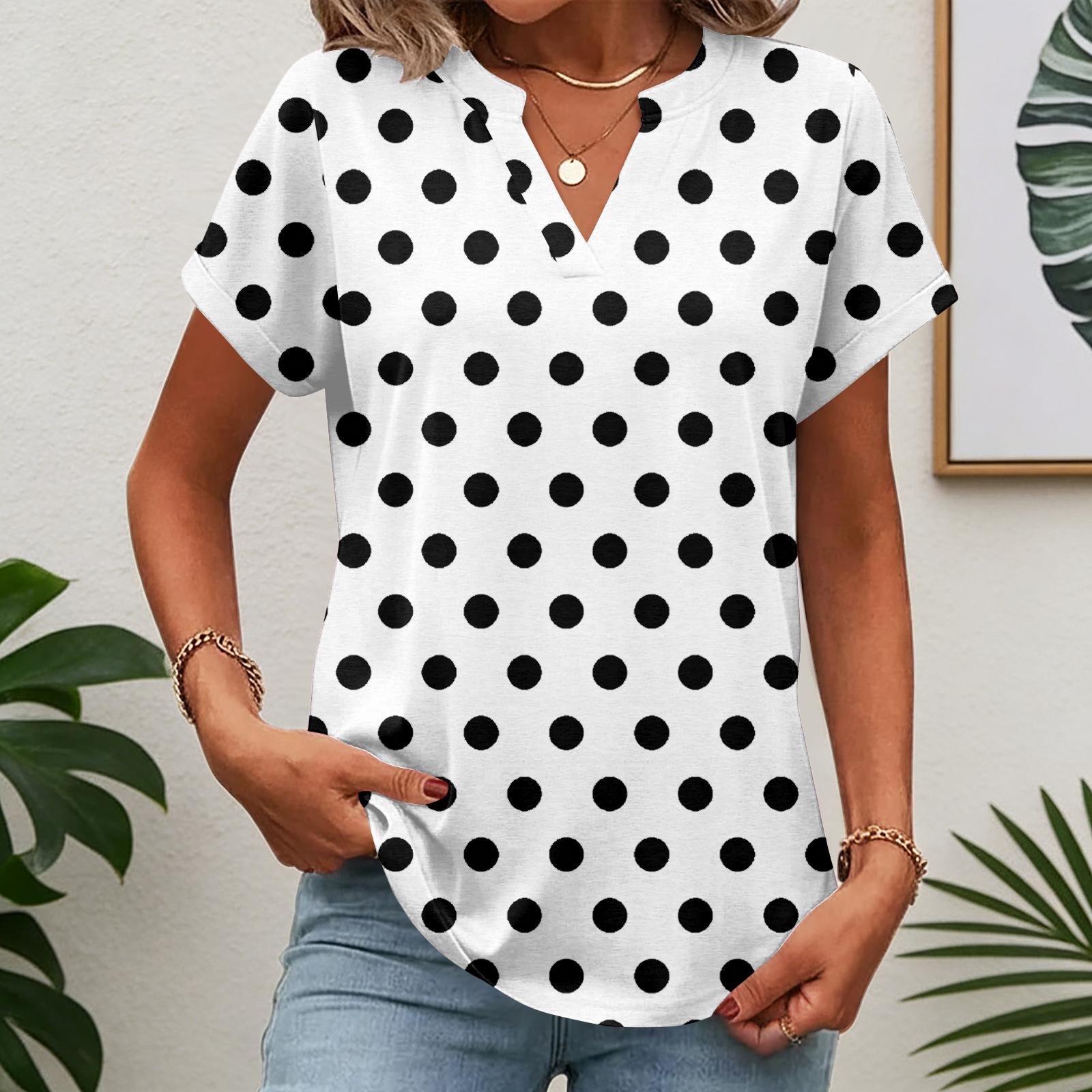 Womens Tops Short Sleeve Tee Summer V Neck Shirts Work Blouses Business Tunic XL білий
Womens Tops Short Sleeve Tee Summer V Neck Shirts Work Blouses Business Tunic XL білий