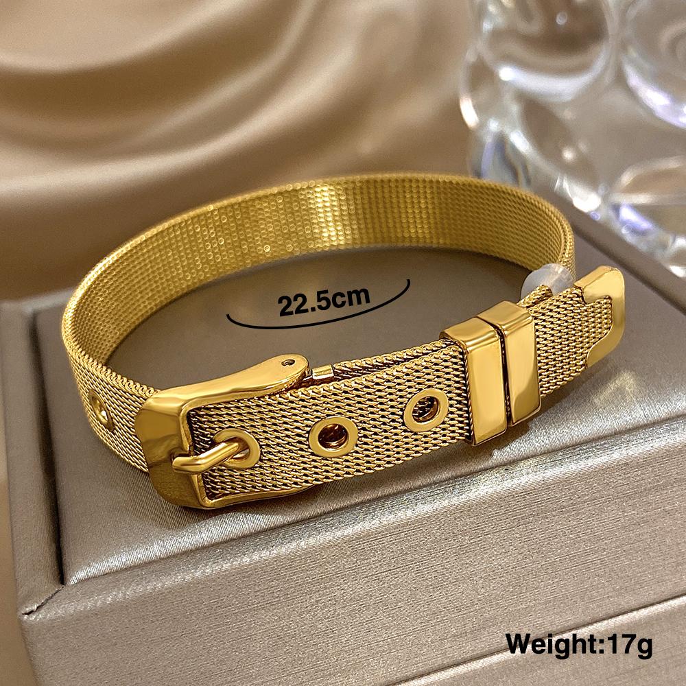 Greatera Stainless Steel Strap Men Bangle Fashion Adjustable Personality Knit Mesh Belt Bracelet For Couples Simple Jewelry
Greatera Stainless Steel Strap Men Bangle Fashion Adjustable Personality Knit Mesh Belt Bracelet For Couples Simple Jewelry