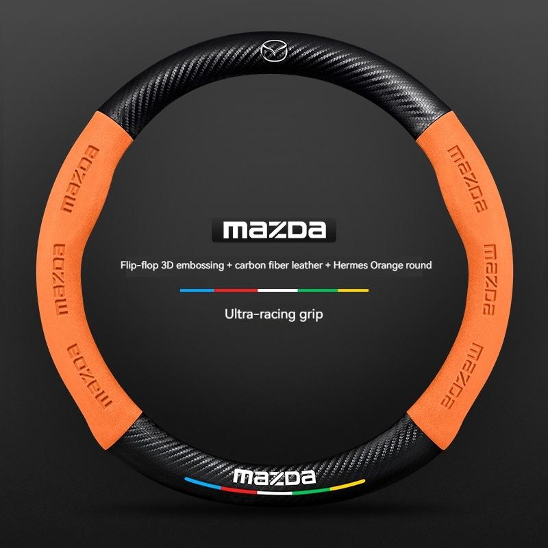 For Mazda 3 5 6 SKYACTIV Axela Atenza CX30 CX5 CX8 CX9 MX5 RX8 RX7 BT50 Carbon fiber Suede Car Steering Wheel Cover Accessories
For Mazda 3 5 6 SKYACTIV Axela Atenza CX30 CX5 CX8 CX9 MX5 RX8 RX7 BT50 Carbon fiber Suede Car Steering Wheel Cover Accessories