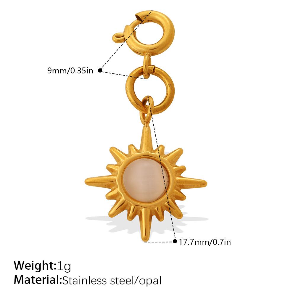 Fashion Star & Sun Jewelry Clasp Pendant, 18K Gold Plated Stainless Steel DIY Charm 9
Fashion Star & Sun Jewelry Clasp Pendant, 18K Gold Plated Stainless Steel DIY Charm 9