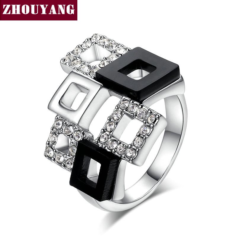 ZHOUYANG Top Quality ZYR091 Fashion Geometric Ring Rose Gold Color Austrian Crystals Full Sizes 9
ZHOUYANG Top Quality ZYR091 Fashion Geometric Ring Rose Gold Color Austrian Crystals Full Sizes 9